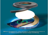 Rotating Levitating Night Light with RGB Colors & Wireless Charging 1-Second Palm-Activated Spin, V1107-ROTATING LEVITATING NIGHT LIGHT