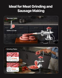 VEVOR Manual Meat Grinder, 304 Stainless Steel Hand Meat Grinder with Suction Cup + Steel Table V952-BXGSDJRJYS305W7U7V0