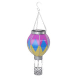 Hot Air Balloon Solar Lantern Iron Portable Hanging Outdoor Decorative Lantern Lamp for Patio Garden V1294-YM0901-3111240202612