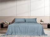 Dreamz 4pcs Double Size 100% Bamboo Bed Sheet Set in Grey Colour BED1016-D-GY