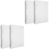 Aesthetic Clear A5 Binder 4Pcs Portable File Organizer for Document Storage V1369-AZ3-W-18057