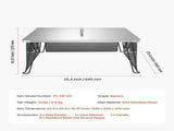 Fire Pit Heat Deflector, 645x645x370 mm Square Outdoor Burner Cover, Stainless Steel Bonfire Camping V952-HKGRZFX25YC0ER15N001V0