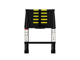 Traderight Multipurpose Aluminium Ladder Telescopic 3.8M Black HW0076-3.8M-BK