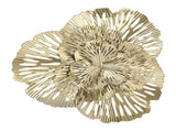 Metal Wall Decor Modern Stylish Triangular Ginkgo Flower Iron 3D Wall Sculpture for Living Room V1294-YM0626-3115220150212