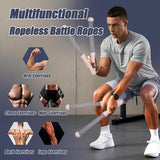2-Pack Cordless Battle Ropes - Battle Rope - Fitness Rope - Soft Grip - For Home Gym & HIIT V1188-ZXY-131-177