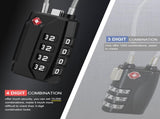 Luggage Locks, 4 Pack TSA Approved Suitcase Lock 4-Digit Re-settable Combination V1192-AZ-W-2507