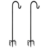 2pcs 48inch Outdoor Shepherd'S Hook, Heavy Duty Bird Feeder Post for Hanging Lanterns, Bird Feeders V1192-AZ-W-23091