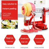Green 3-in-1 Apple Peeler Slicer and Corer - Manual Hand Crank Fruit Peeling Machine with Strong V888-ELOSUNG56352