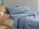Royal Comfort - Balmain 1000TC Bamboo Cotton Sheet Set - King - Blue Fog ABM-204914