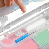 Medicine Storage Box Plastic Multi Layer Large Capacity Medicine Cabinet for Household White V1294-YM0716-3117220183212