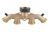 4 Way Water Hose Splitter Faucet Connector Adapter for Agricultural Irrigation American Thread V1294-YM0901-3111210110411