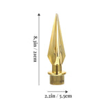 4Pcs Flagpole Finial Topper Golden Plastic Flagpole Head Outdoor Decorative Kit V1192-AZ-W-22648