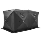 Portable Ice Shelter, 6-8 Person Pop-Up Ice Fishing Tent, 70 Square Feet Fishable Area, Ice Shanty V952-BDBHS141737003OIPV0