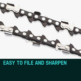 BAUMR-AG 2 x Chains for a 20" Bar Chainsaw, 76DL .325" Pitch .058" Gauge Low Kickback V219-CHNCHABMRA20D