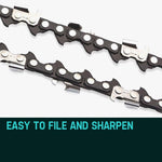 2 X 20 Baumr-AG Chainsaw Chain 20in Bar Replacement Suits 62CC 66CC Saws V219-CHNCHABMRA20D