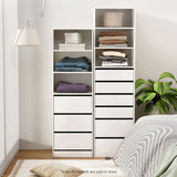 Artiss 3 Chest of Drawers Tallboy Cabinet White FURNI-L-CDR-3D3S-WH-AB