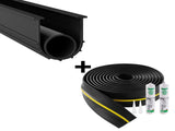 Garage Door Threshold and Bottom Seals Kit, 20 FT U ShapeO Ring Universal Garage Door Bottom Seal V952-MFTMXBT2J20F01O7KV0