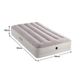 Intex Cream Twin Dura-Beam Prestige Mid-Rise Airbed with USB Pump 64177