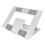 Laptop Stand Collapsible Portable Aluminium Alloy Notebook Support Riser Stand Silver V1294-YM0714-3116210063211