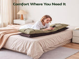 Giselle Bedding Headboard Pillow with Double-Layer Storage Wedge Reading Backrest with Adjustable HBP-GRBTN-CHEN-BRGR-Q