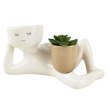 Artificial Potted Plant Fake Plant Decors for Room Cute Bedroom Accessories Ornaments Indoor Fake V1369-AZ3-W-13934