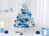 Mini Christmas Tree, Small Artificial Xmas Tree Perfect for Christmas Decor, Home Decor, Tabletop V1107-128-91102-BLU-45CM