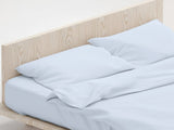 1000 Thread Count Cotton Rich Double Bed Sheet Set 4 Piece, Soft Feel Microfibre Blend, Solid C CVC-10DBL-PBU