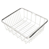 Expandable Plated Dish Drying Rack with -Resistant Stainless Steel Frame V1369-AZ3-W-21491