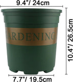 5 Durable Nursery Pots with 5 Pallets, Garden Planter Plant Containers, 3 Gallon V1237-ZY00B07FD7ZVXY