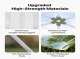 Garden Dome Tent, 3.6 x 2.2 m Outdoor Clear Bubble Tent for 4-7 Person, Weatherproof Geodesic Dome V952-TMXKZP12YCPV91GAO001V0