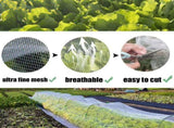 3*10m Garden Netting Ultra Fine Garden Mesh Netting Row Cover Protection Net for Vegetable Fruits V1192-AZ-W-15503