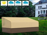 Waterproof Garden Bench Cover, 210D Oxford Patio Bench Cover, UV Protection Windproof Tear-Resistant V1237-ZY-924-132
