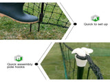 Electric Chicken Netting 60m x 115cm Green Double Prong Poultry Mesh Fence V379-CHICKNET60