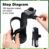 12 Pcs Water Holder for Classroom Desk Cupholder Back to School Gift 360&deg Rotating Water V1369-AZ3-W-11618