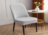 Curved Dining Room Chair,Round Back Dining Chair Slipcovers, Curved Thick Plush Office Chair V1188-YT-A-2340