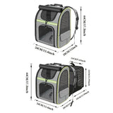 Expandable Cat Backpack, Mesh Breathable, for Small Dogs & Puppies, Travel Hiking Camping Pet V1232-KZB-CW-004