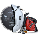 BAUMR-AG 400mm Professional Concrete Demolition Saw 94cc 2-Stroke, Wet and Dry Demo Cutting, 16" V219-SAWCONBMP1MA