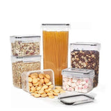 24-Pack Airtight Storage Containers for Organized Pantry, Transparent with Labels V1237-ZY-506-0023