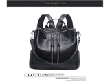 Convertible Leather Backpack Purse For Women Large Fashion Designer Ladies Shoulder Bag Travel Bag V1192-AZ-W-10071