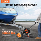 VEVOR Adjustable Trailer Dolly, 1000lbs Tongue Weight Capacity, Carbon Steel Trailer Mover with V952-TYSDQYCB10003IOSUV0