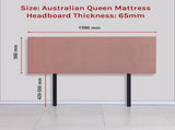 Linen Fabric Queen Bed Deluxe Headboard Bedhead - Pearl Copper Brown V63-839531