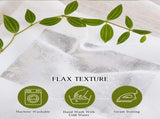 2 Pack White Sheer Linen Curtains, Grommet Light-Filtering Window Drapes for Bedroom and Living V1189-LC-AMZ-00227
