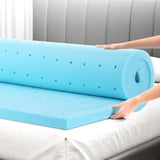 Giselle Bedding Memory Foam Mattress Topper Ventilated Cool Gel 5cm King MATTRESS-TOP-VH-GEL-5-K