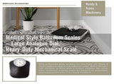 Medical Style Bathroom Scales Large Analogue Dial Heavy Duty Mechanical Scale for Home Use V63-953541