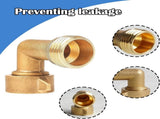 90 Degree Hose Elbow Connectors 4" Adjustable Twist Hose Nozzle V1258-DP02-C-169