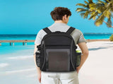 Heavy Duty X-Large Mesh Backpacks for Adults,Semi-Transparent college Backpacks with Rain cover for V1258-DP02-F-526