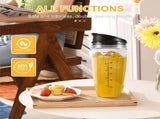 24OZ Replacement Cups Compatible for Ninja Nutri BN401, BN701, SS101, BN400, BN800, BN801 Blender V1192-AZ-W-23191
