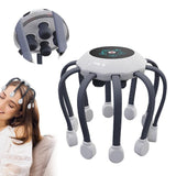 Electric Head Massager with 5 Massage Modes and Timing - Gray V1263-JX-8240-2