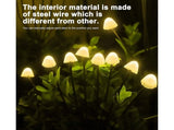 2Pcs Solar Mushroom Light - 8pcs Warm White V1263-JX-927