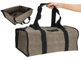 Log Carry Bag Waterproof Dual Use Portable Wet Wax Canvas Firewood Carrier Tote Bag for Logging V1294-YM0714-3117210149811